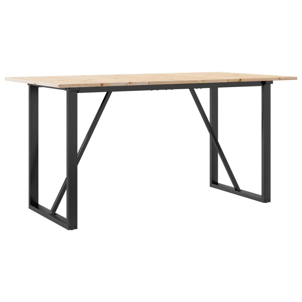 O-Frame Dining Table in Solid Pine Wood