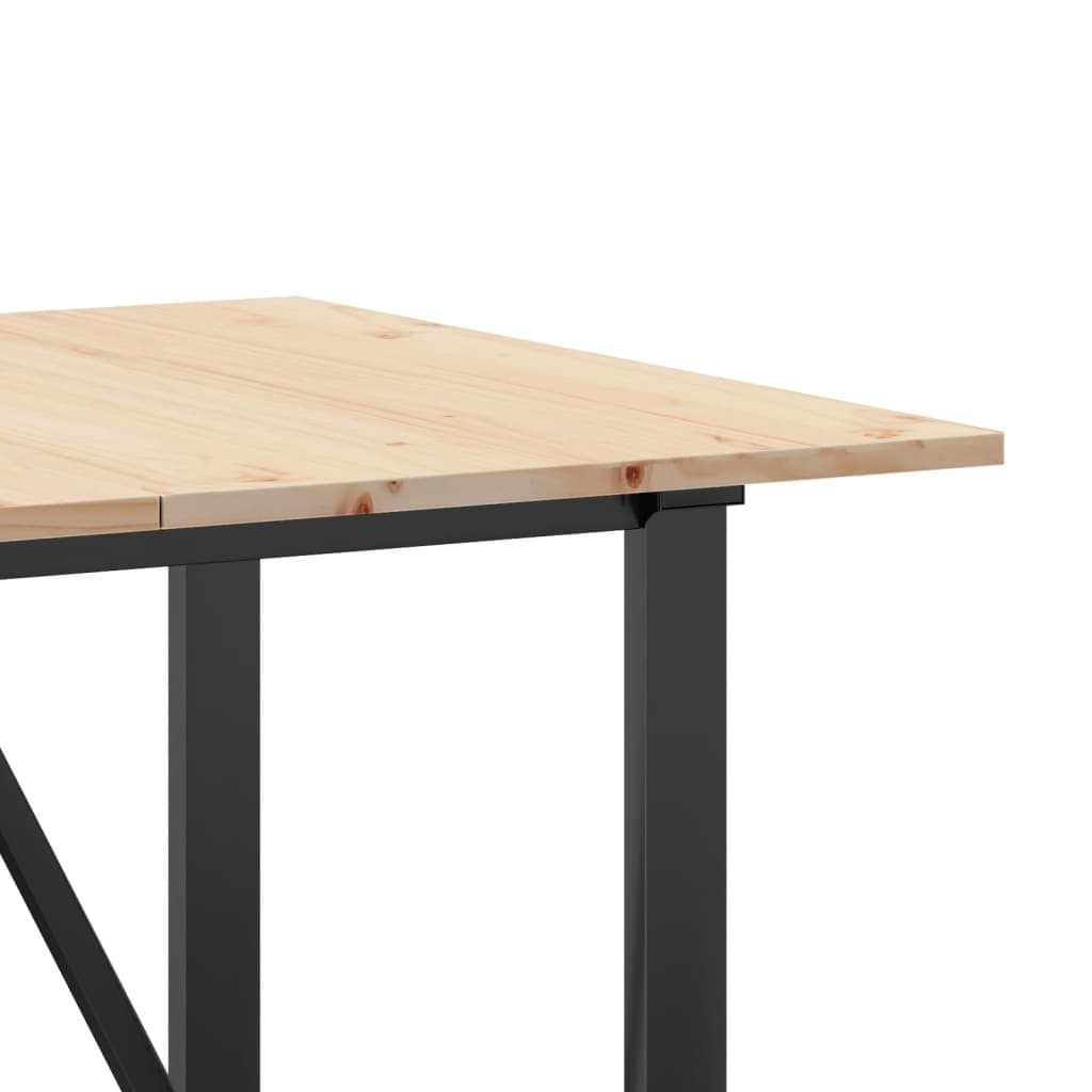 O-Frame Dining Table in Solid Pine Wood