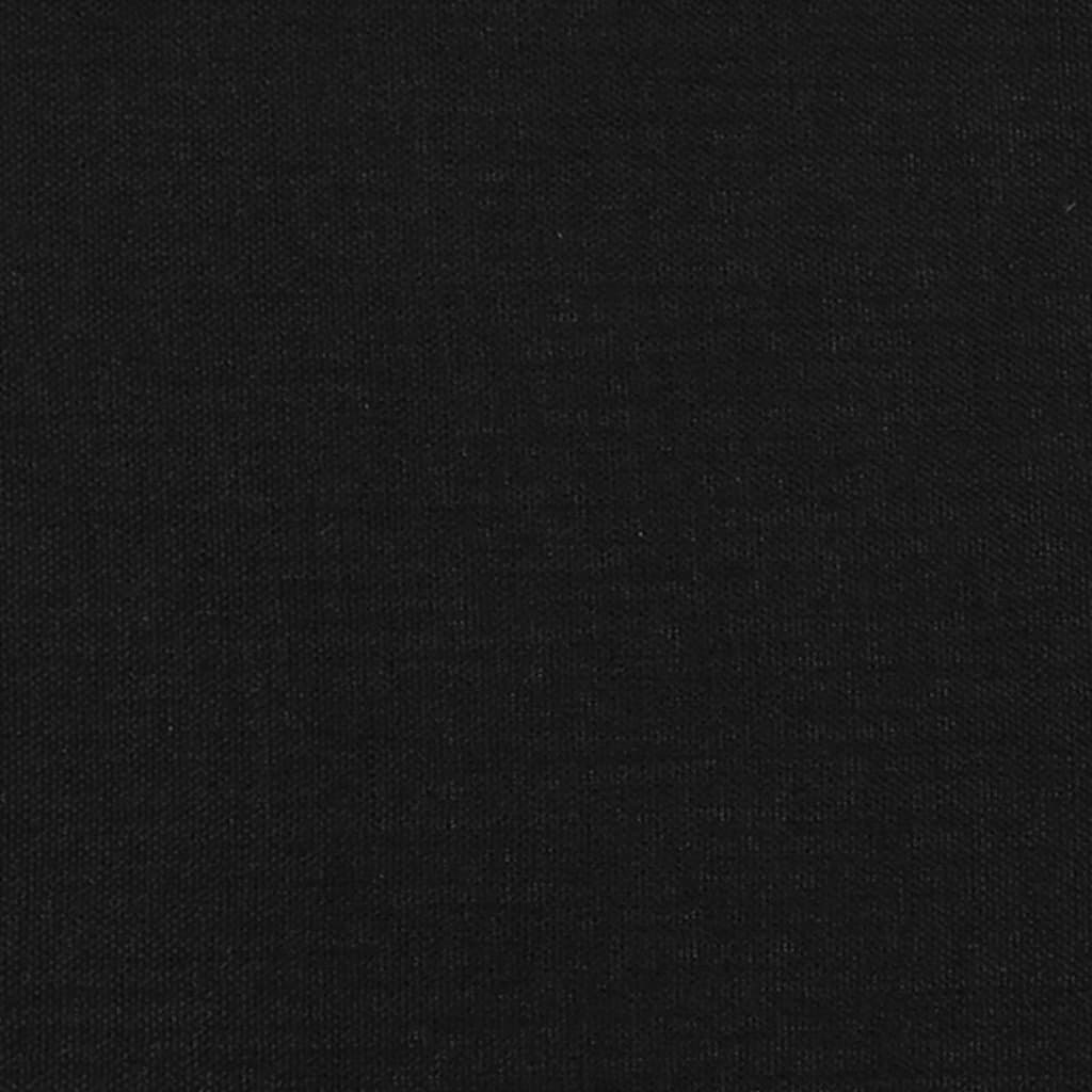 Black Fabric King Single Bed Frame with Adjustable Headboard