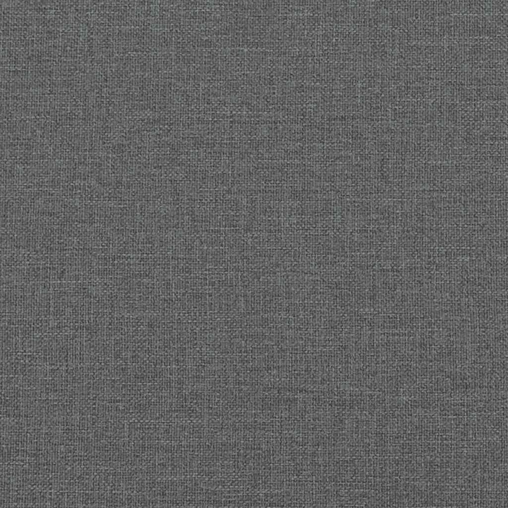 Grey Fabric Bed Frame 90x190 cm with Slatted Base