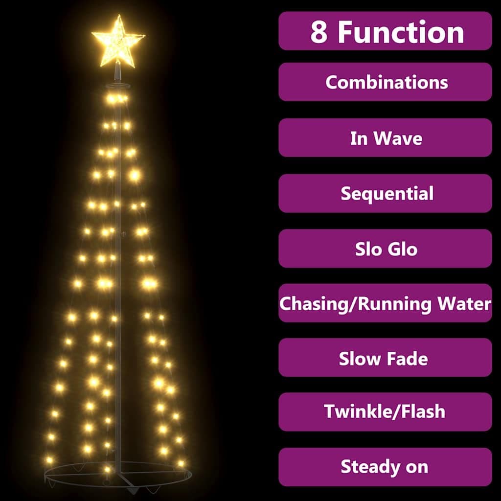 Christmas Cone Tree with 70 LEDs and Star Light