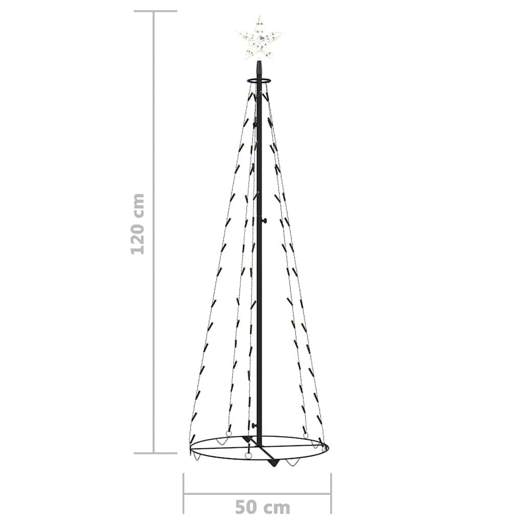 Christmas Cone Tree with 70 LEDs and Star Light