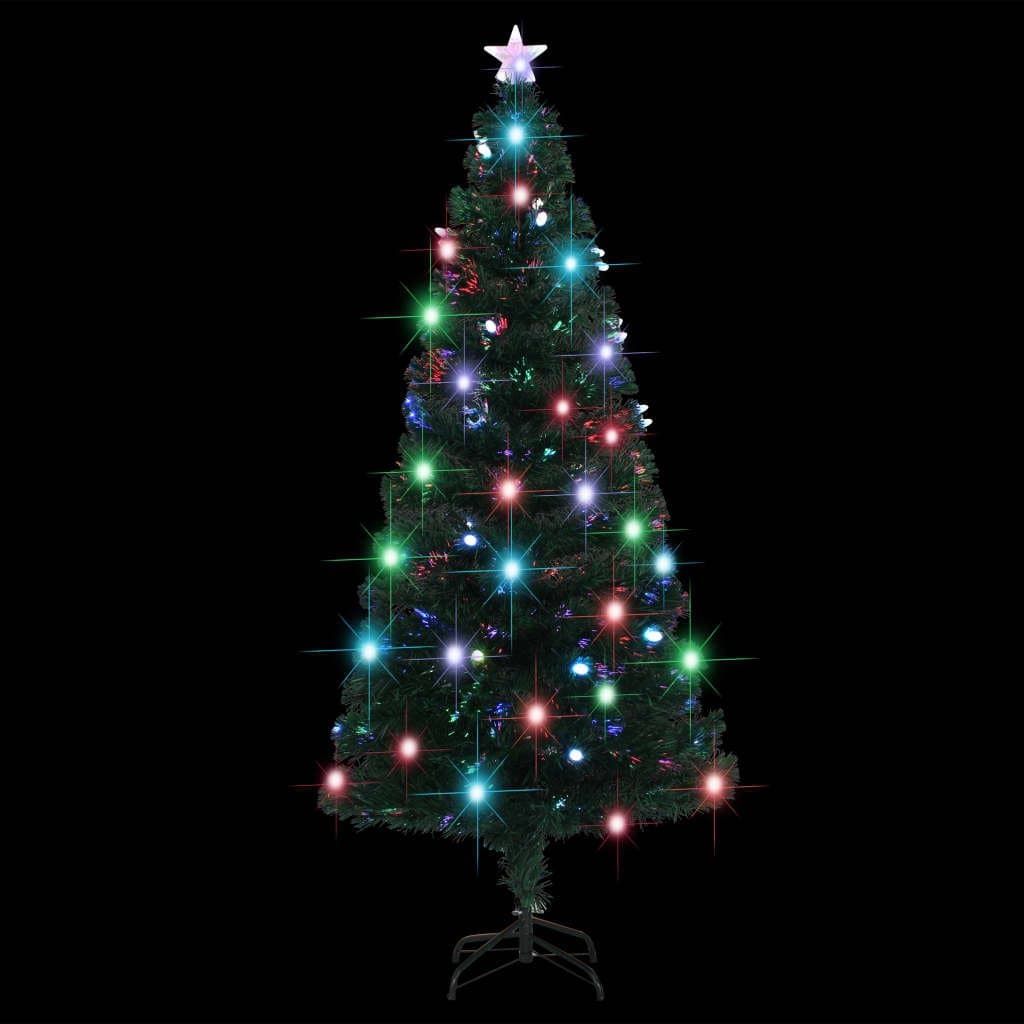 180cm Pre-lit Christmas Tree with Fibre Optic LED