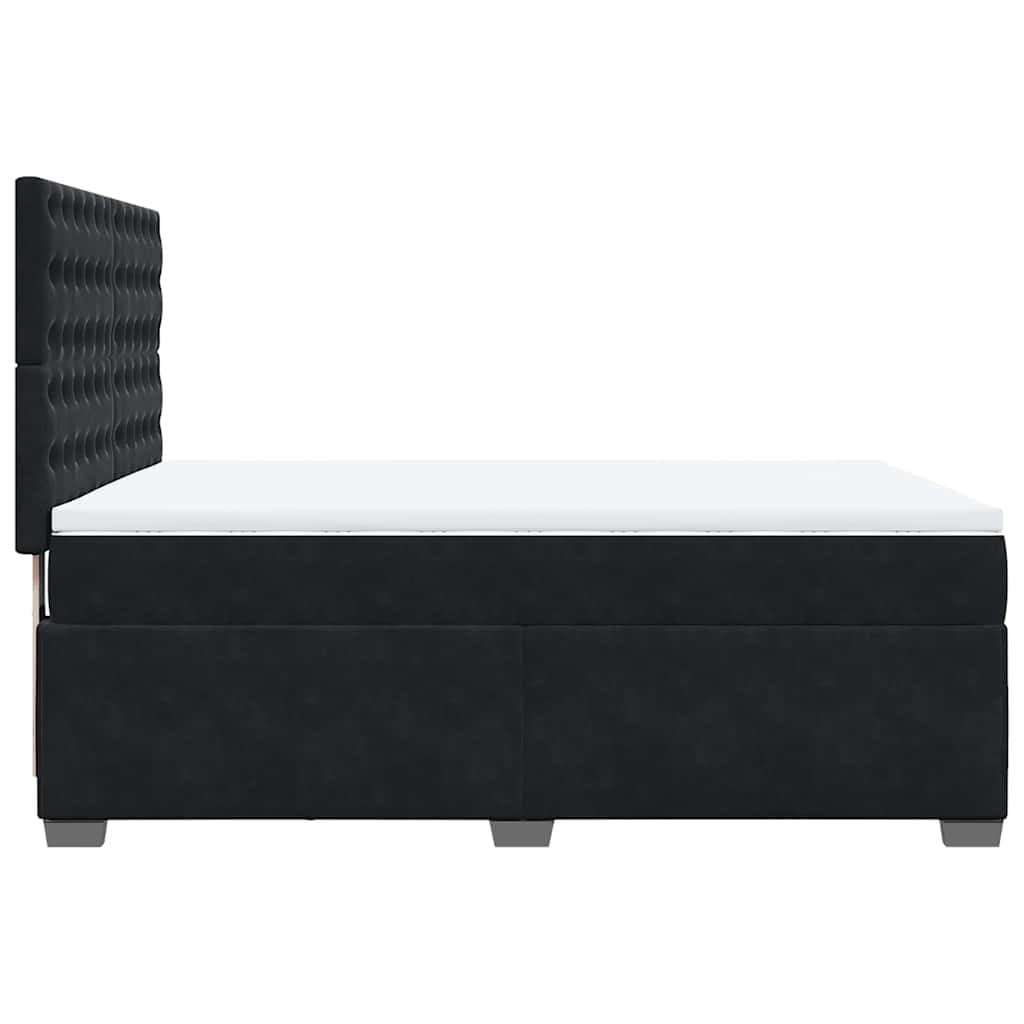 Queen Box Spring Bed with Adjustable Headboard