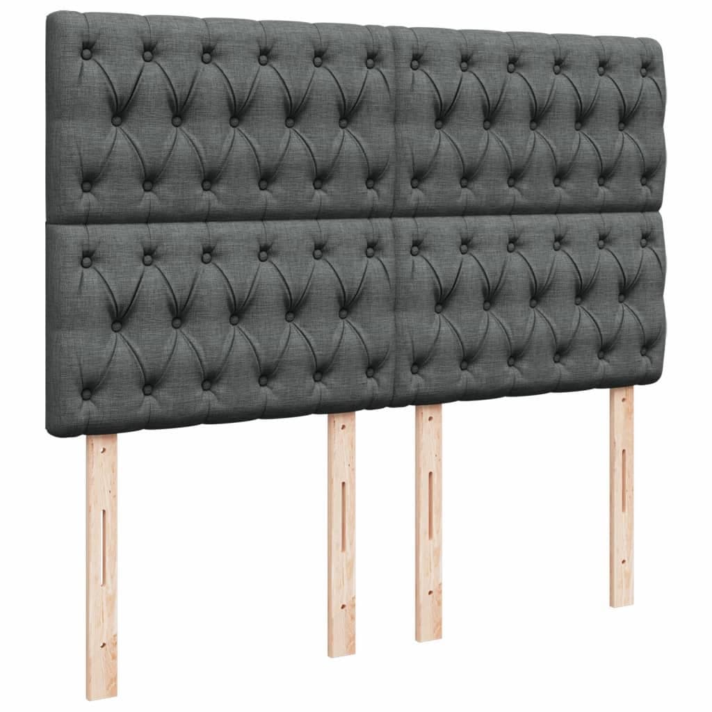 Queen Box Spring Bed with Adjustable Headboard