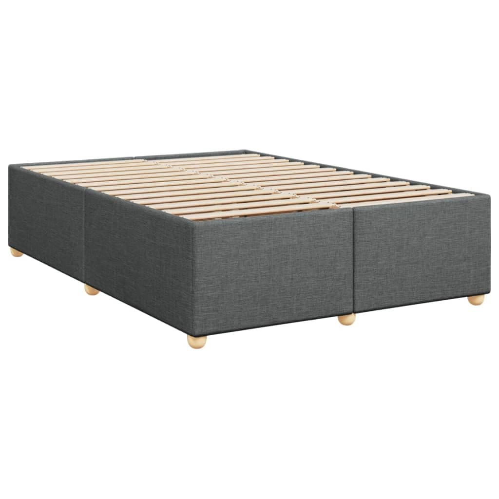 Queen Box Spring Bed with Adjustable Headboard