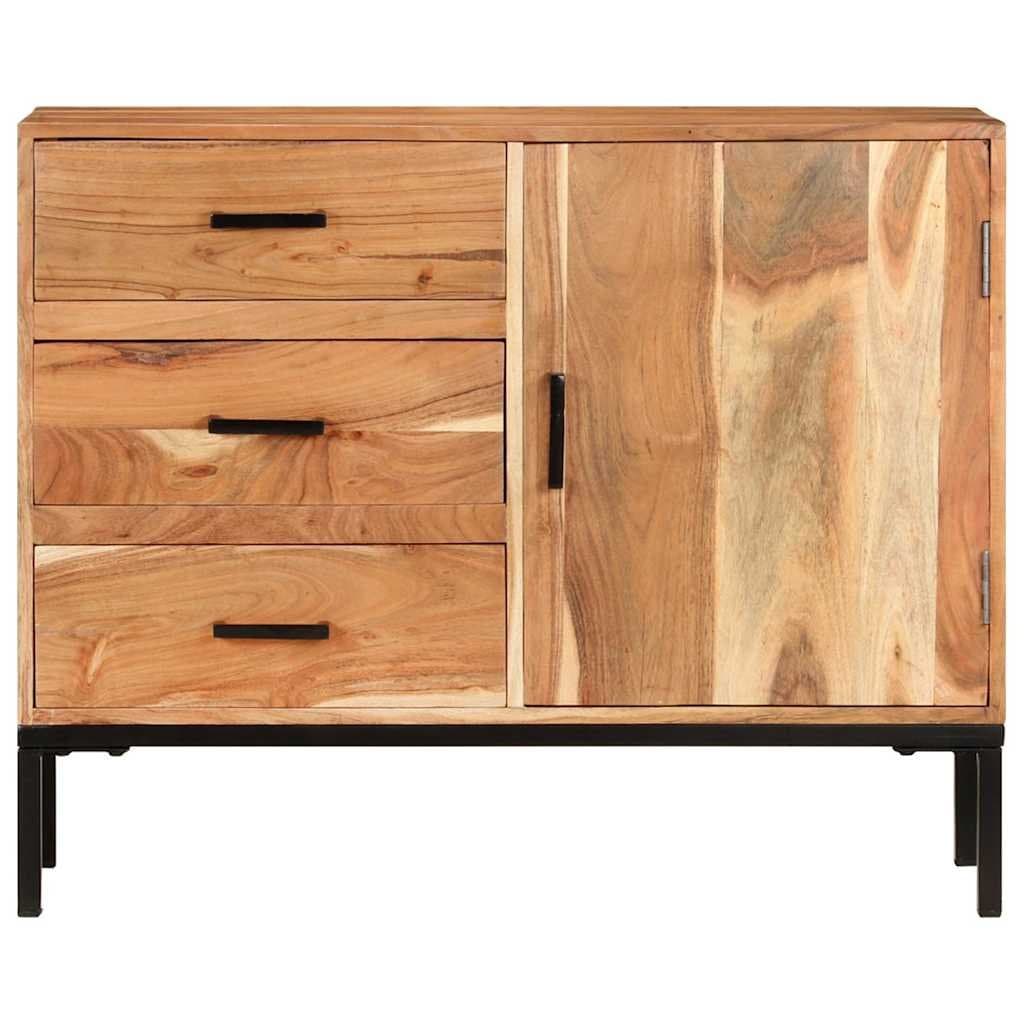 Sideboard Cabinet 88x30x73cm Brown Solid Acacia Wood Storage Furniture with