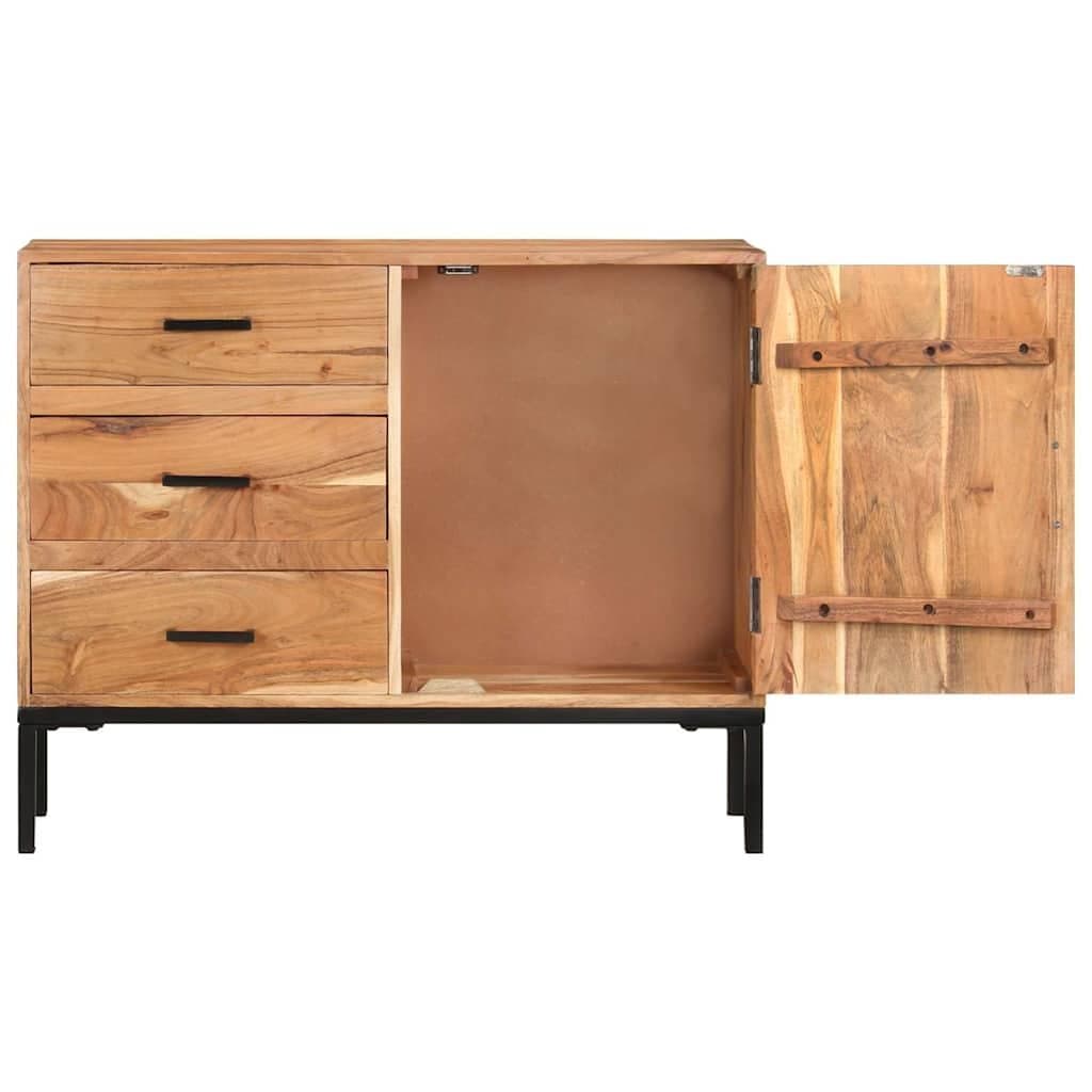 Sideboard Cabinet 88x30x73cm Brown Solid Acacia Wood Storage Furniture with