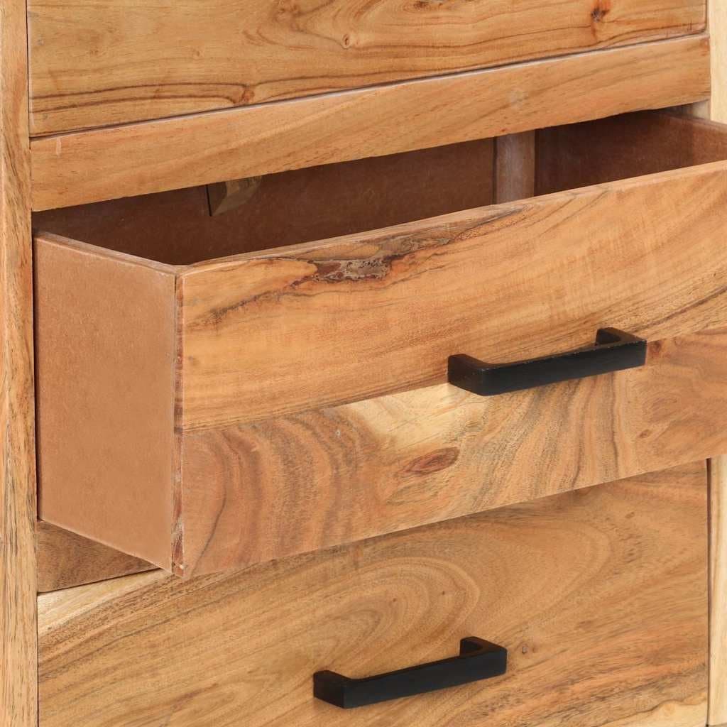 Sideboard Cabinet 88x30x73cm Brown Solid Acacia Wood Storage Furniture with