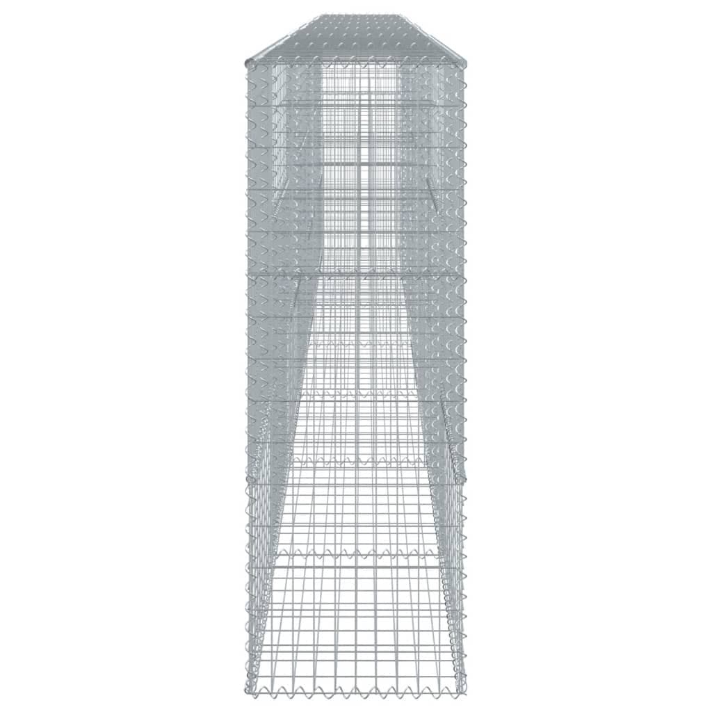 Gabion Basket with Cover 700x50x150 cm Galvanised Iron Wire Garden Cage Outdoor