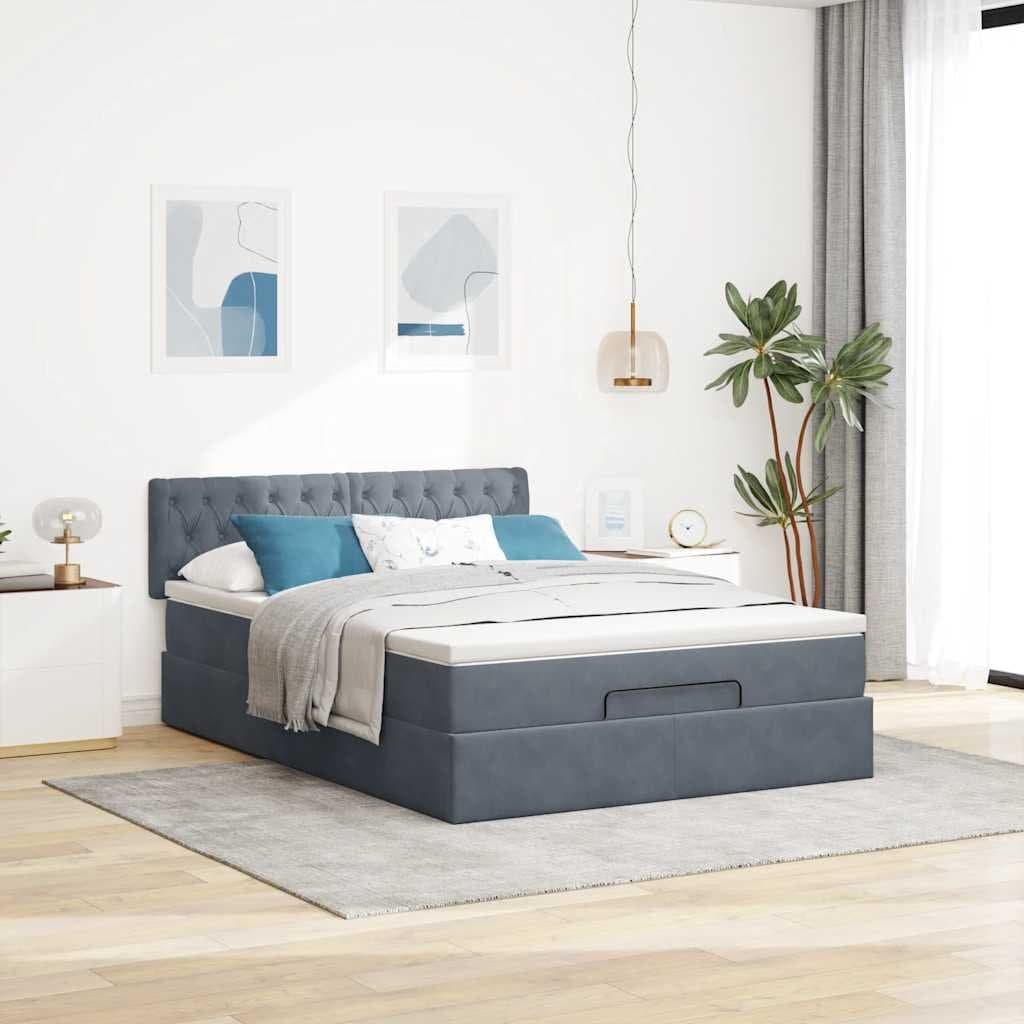 Queen Ottoman Bed with Pocket Spring Mattress