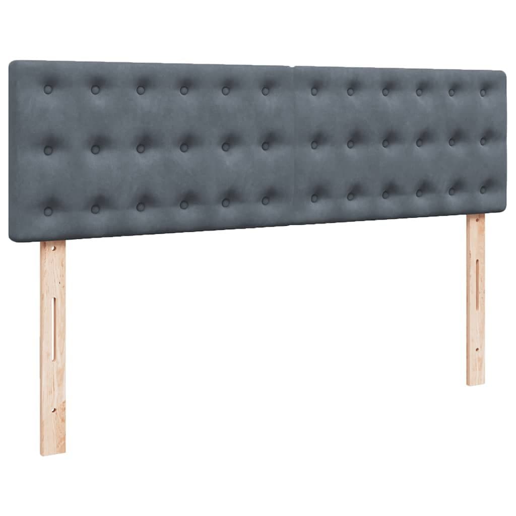 Grey Velvet Queen Ottoman Bed with Pocket Spring Mattress