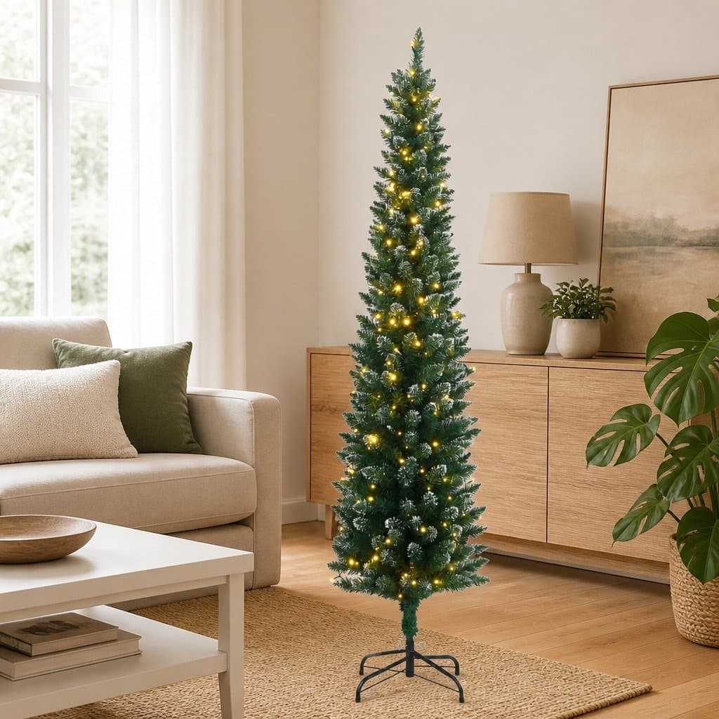 Slim Christmas Tree 180cm with 300 LED Lights