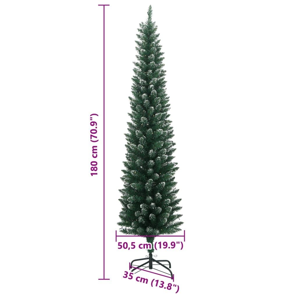Slim Christmas Tree 180cm with 300 LED Lights