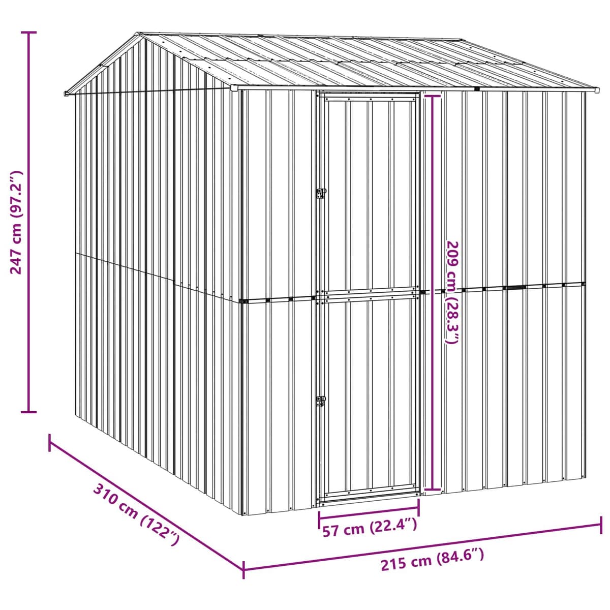 Rectangular Outdoor Bird Cage with Steel Frame