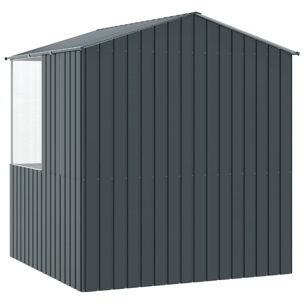 Outdoor Bird Cage in Anthracite Steel, 215x209x230cm