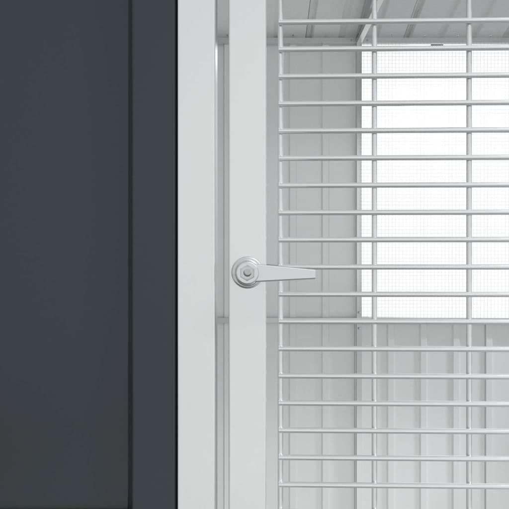 Outdoor Bird Cage in Anthracite Steel, 215x209x230cm