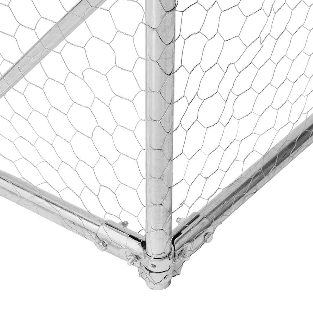 Walk-In Chicken Run with Roof 2.5x10x2.25 m