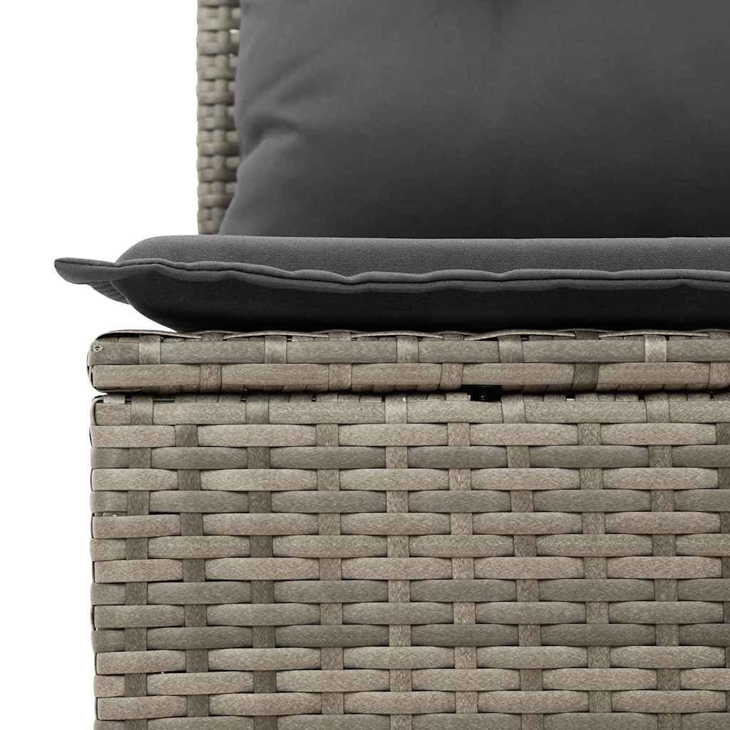 8-Piece Outdoor Modular Garden Sofa Set in Grey