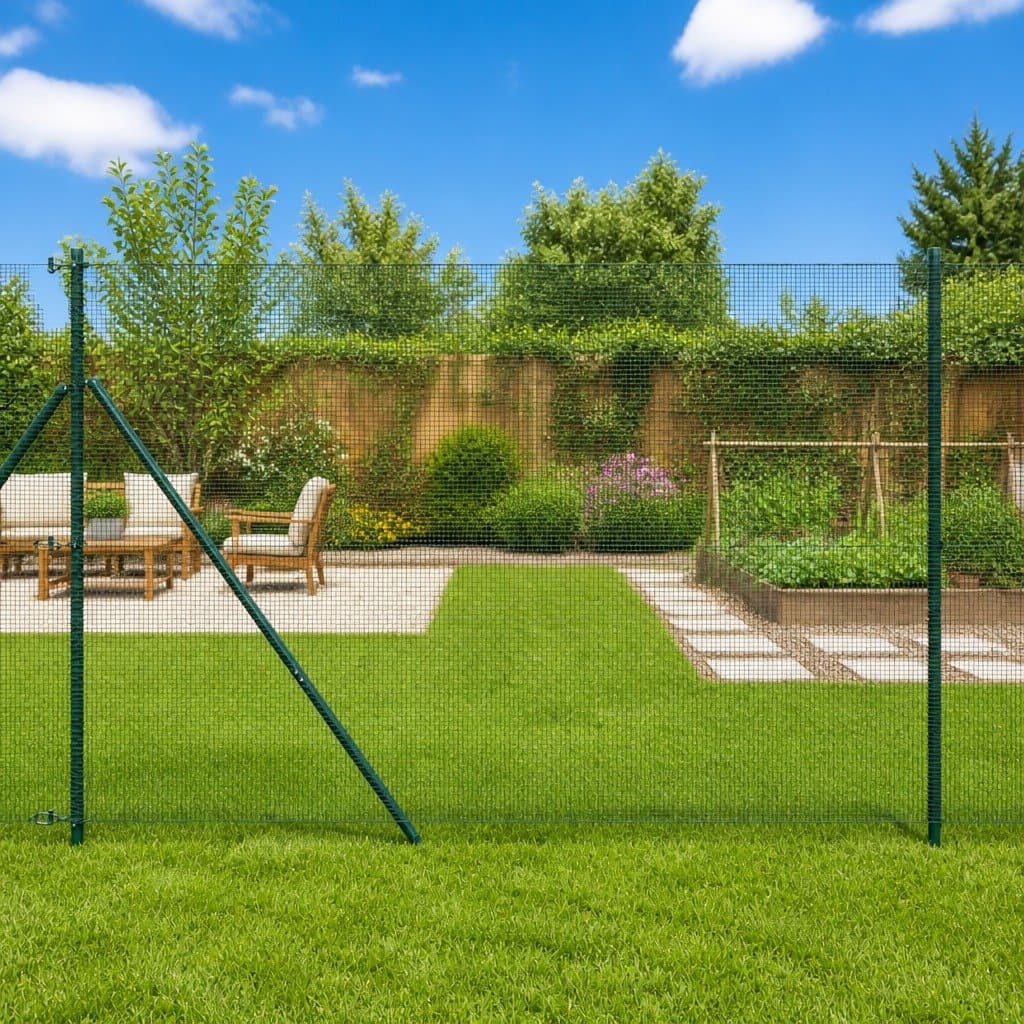 PVC-Coated Welded Wire Fence Panel 25 x 1.5 m