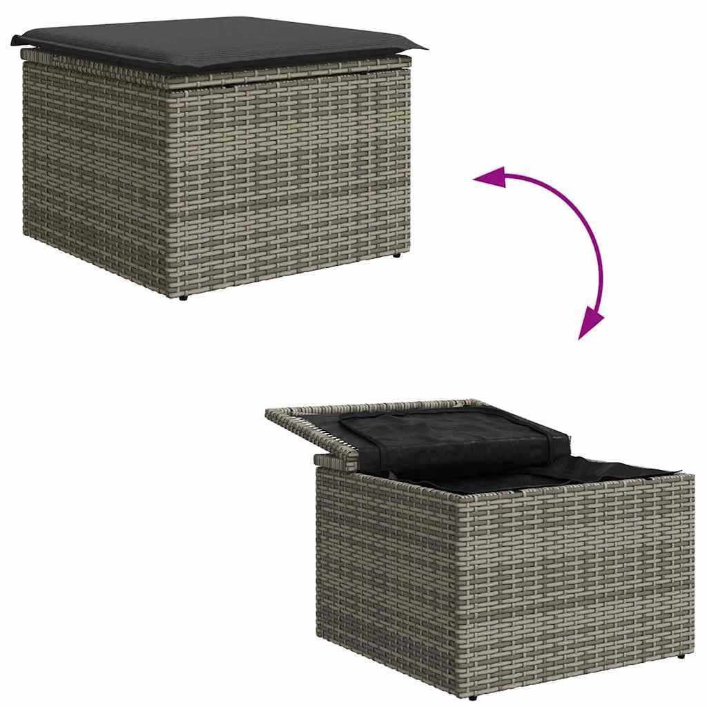 Grey Modular Outdoor Sofa Set 8 Pieces
