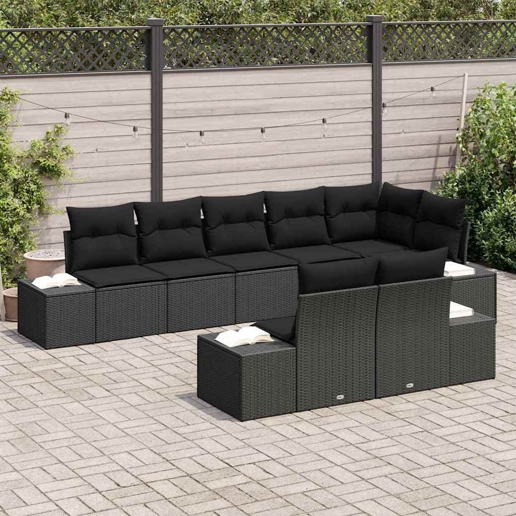 8 Piece Modular Garden Sofa Set with Storage Bag