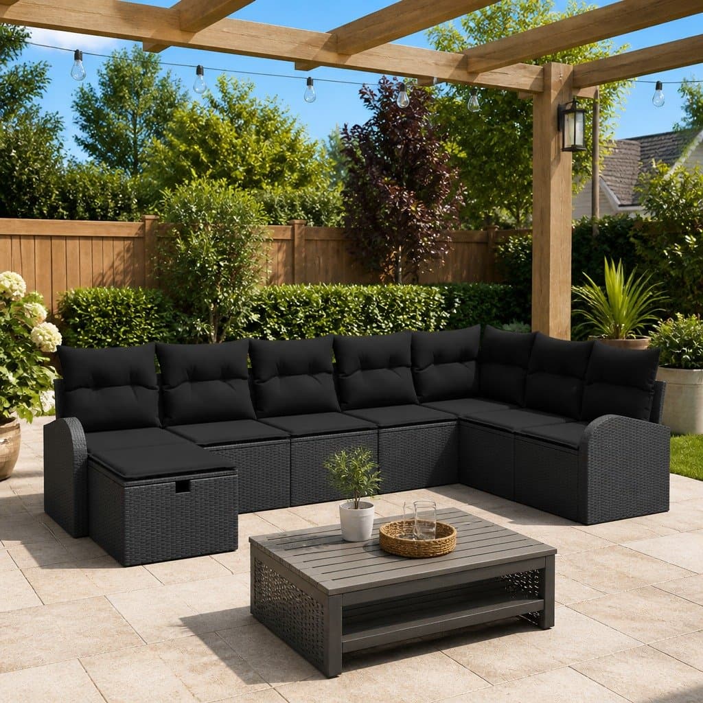 Outdoor Sofa Set with Storage for Garden Spaces