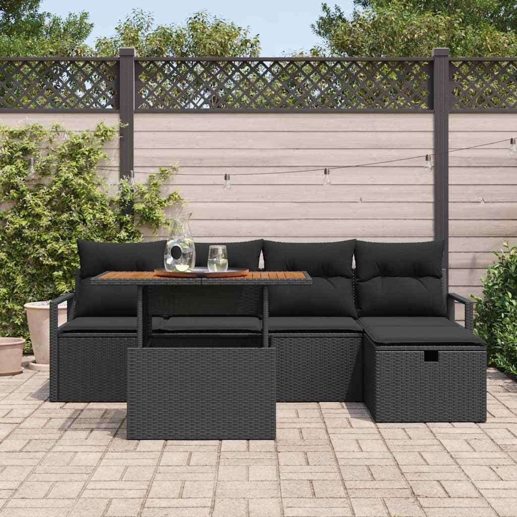 6-Piece Garden Sofa Set with Durable Build
