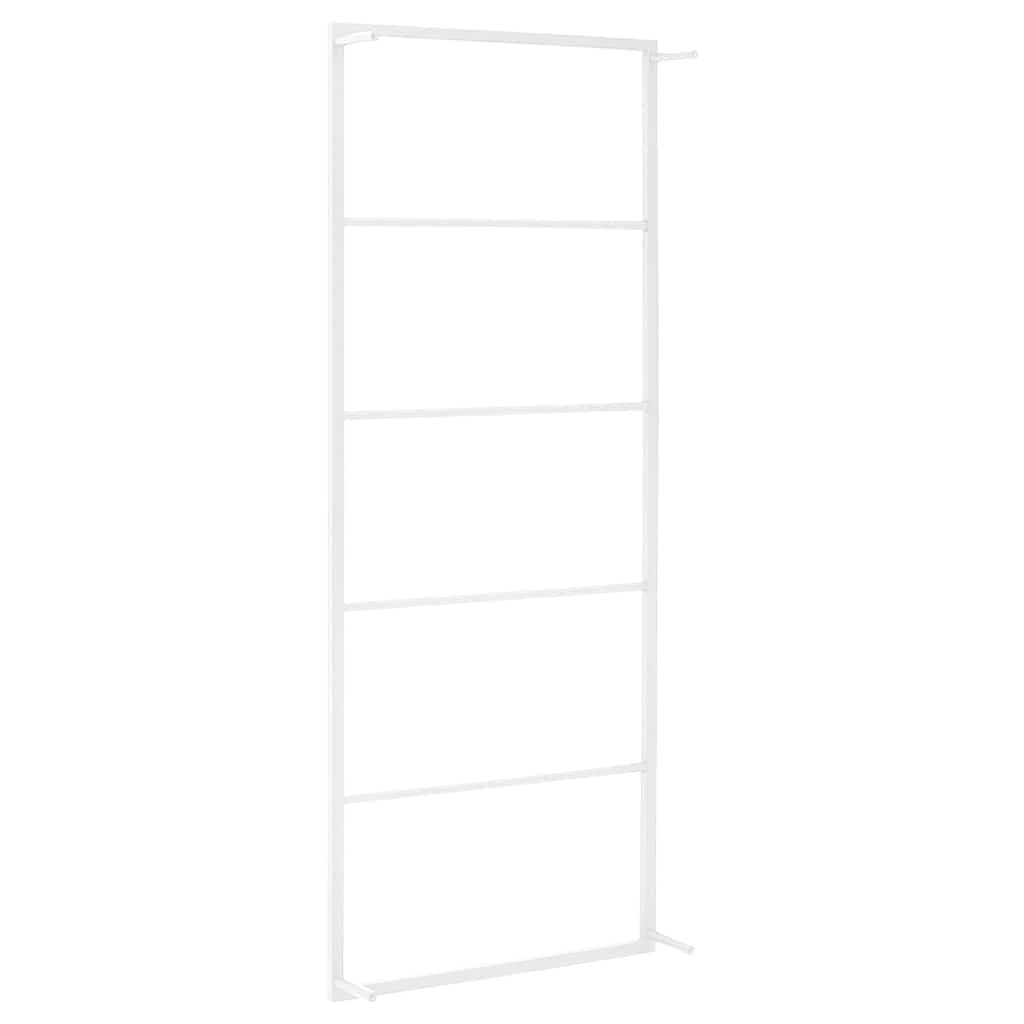 White Steel Towel Rack for Bathroom Wall Mount