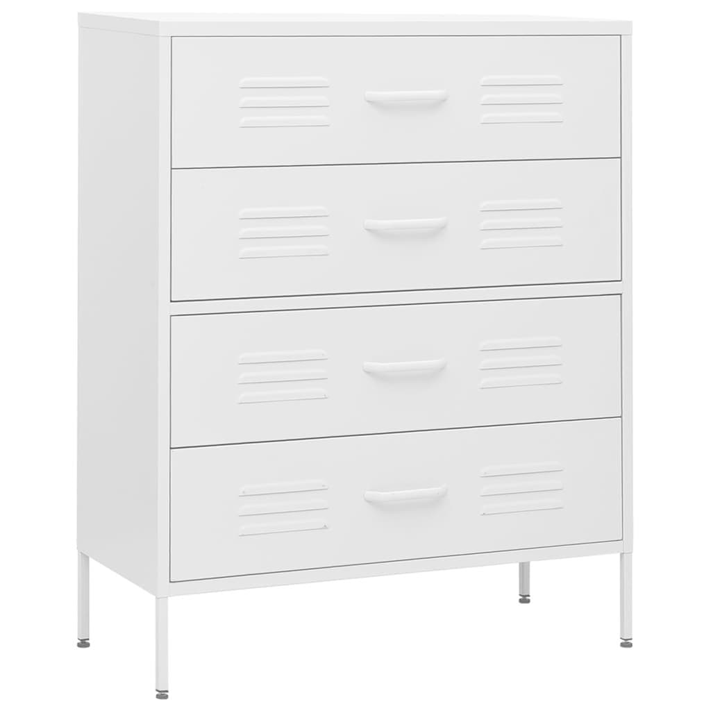 Chest of Drawers White Storage Cabinet Bedroom Furniture Organiser Drawers
