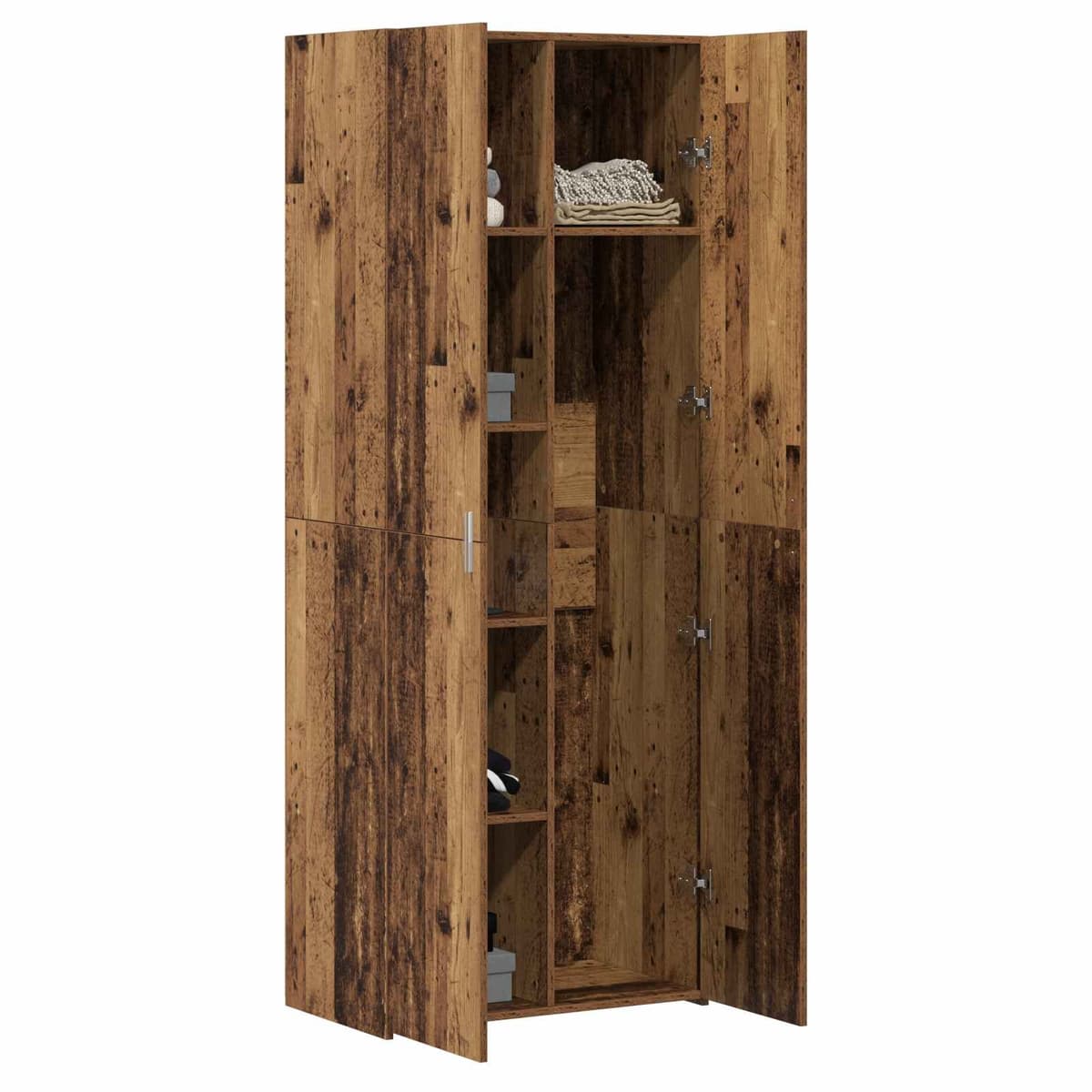 Rustic Wooden Buffet Sideboard Cabinet