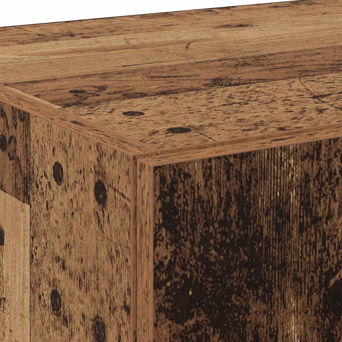 Rustic Wooden Buffet Sideboard Cabinet