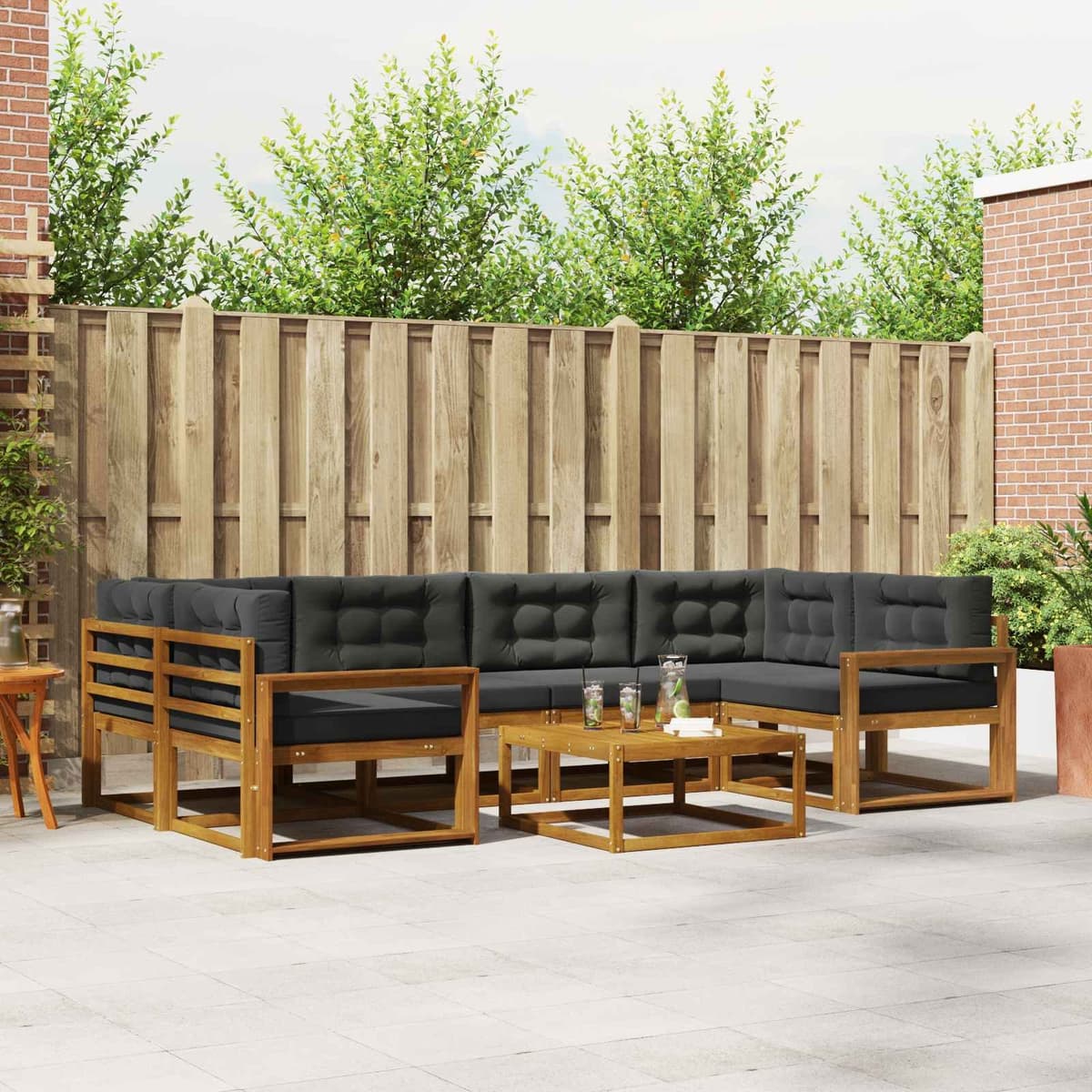 7-Piece Sectional Sofa Set for Outdoor Living Spaces