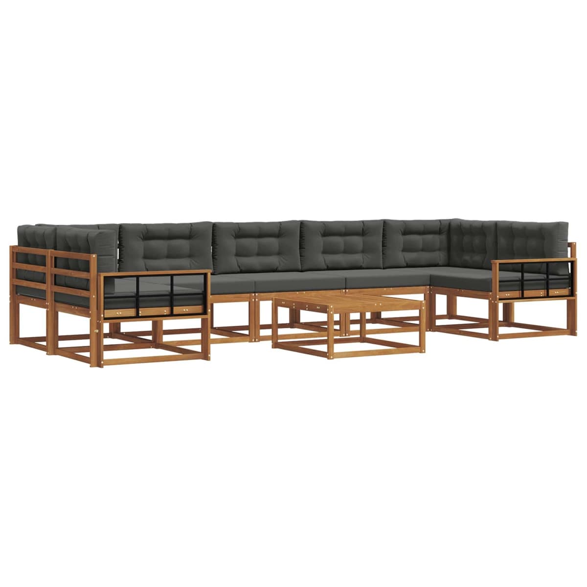 8-Piece Outdoor Sectional Sofa Set for Patios