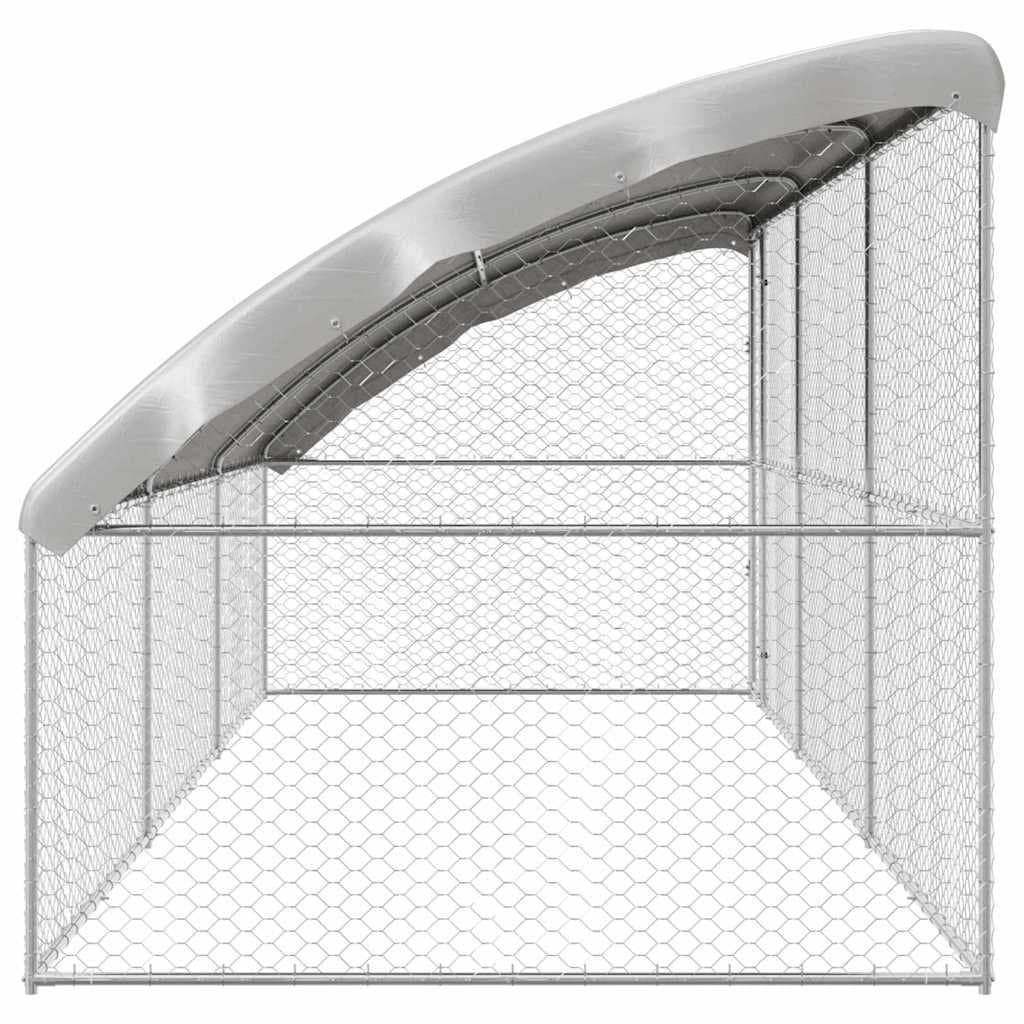 Silver Dog Kennel 3 pcs 6 x 2 x 2 m Outdoor Enclosure