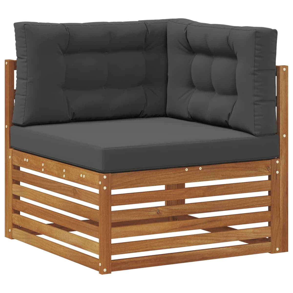 6 Piece Outdoor Sofa Set in Brown and Anthracite
