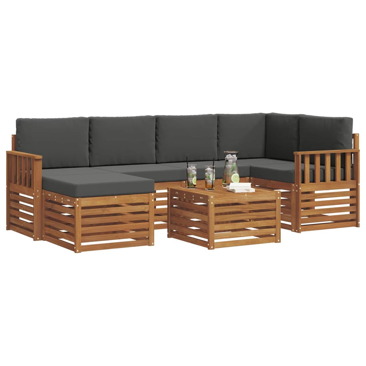 7-Piece Sectional Sofa Set for Outdoors