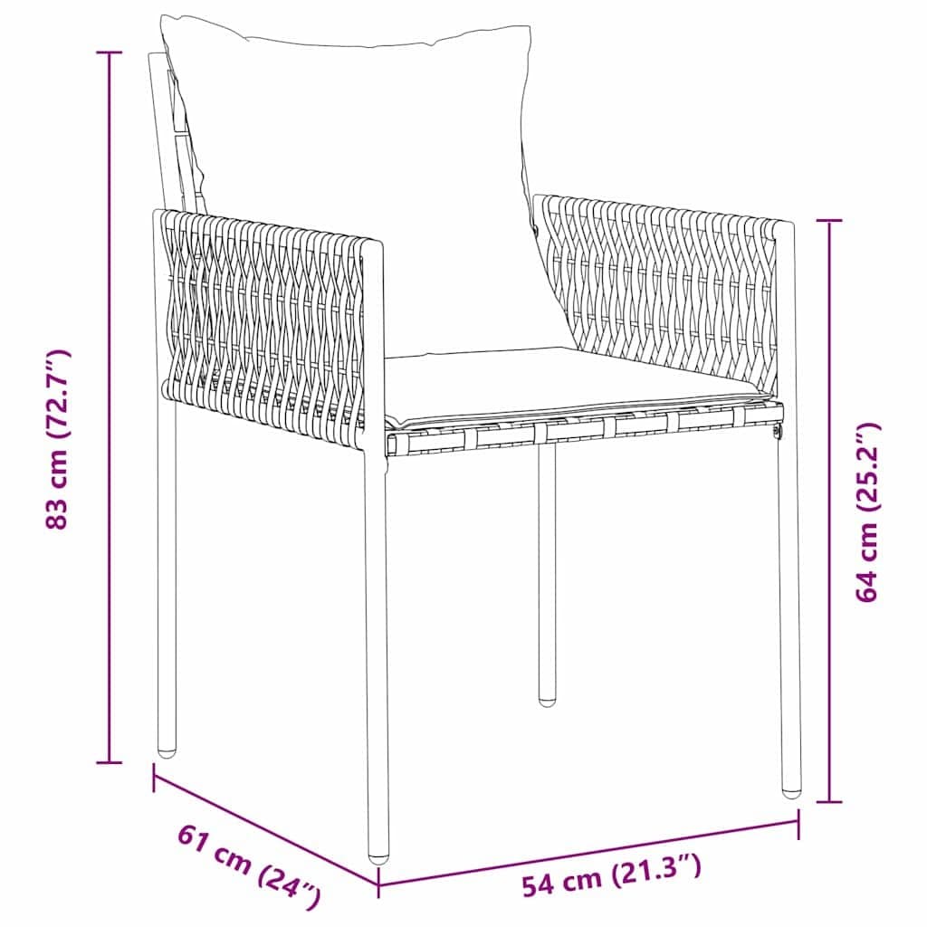5-Piece Garden Dining Set for Outdoor Spaces
