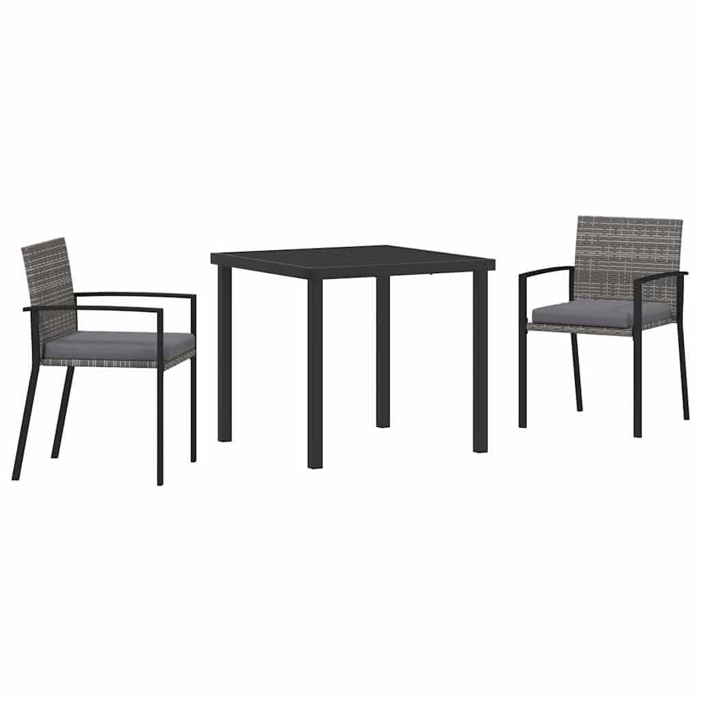 3 Piece Garden Dining Set for Outdoor Enjoyment