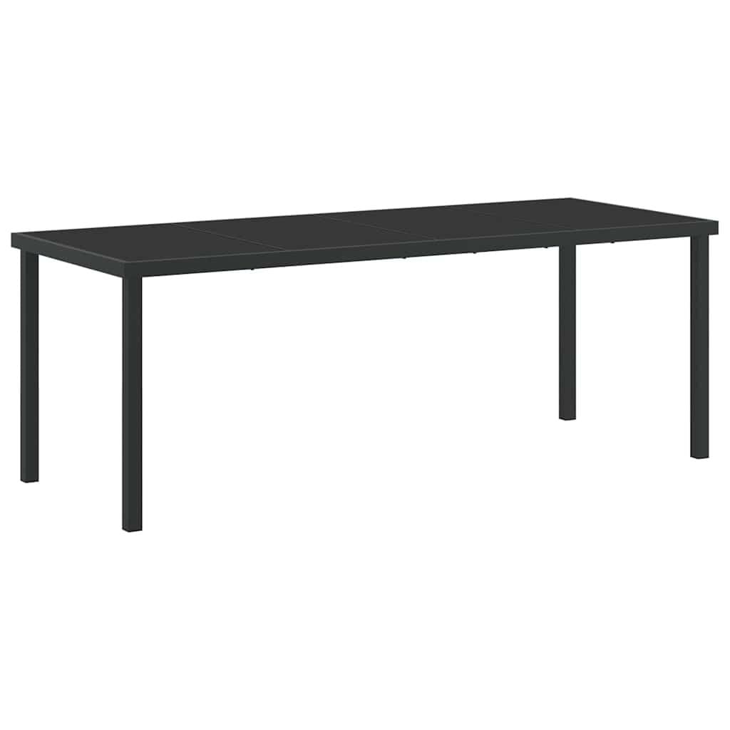 5-Piece Grey Steel Frame Garden Dining Set