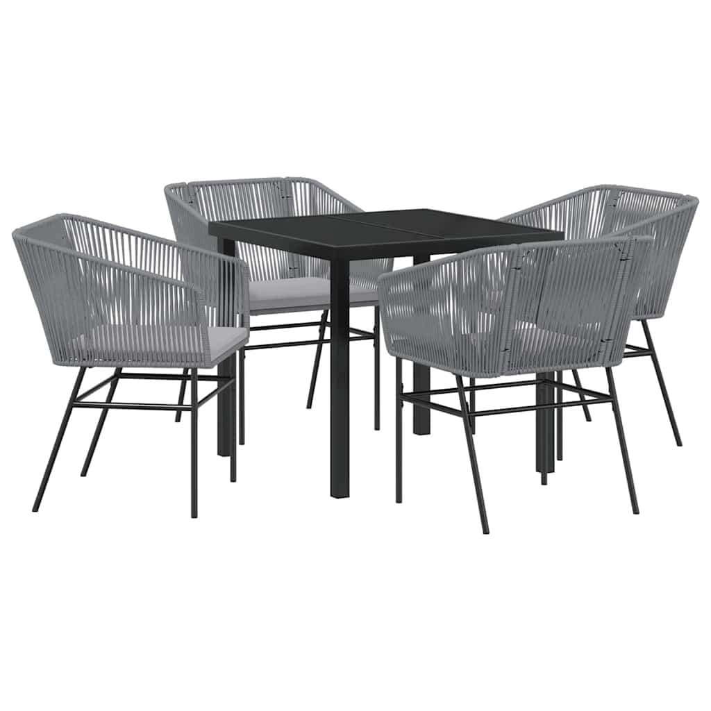 5 Piece Garden Dining Set with Cushions