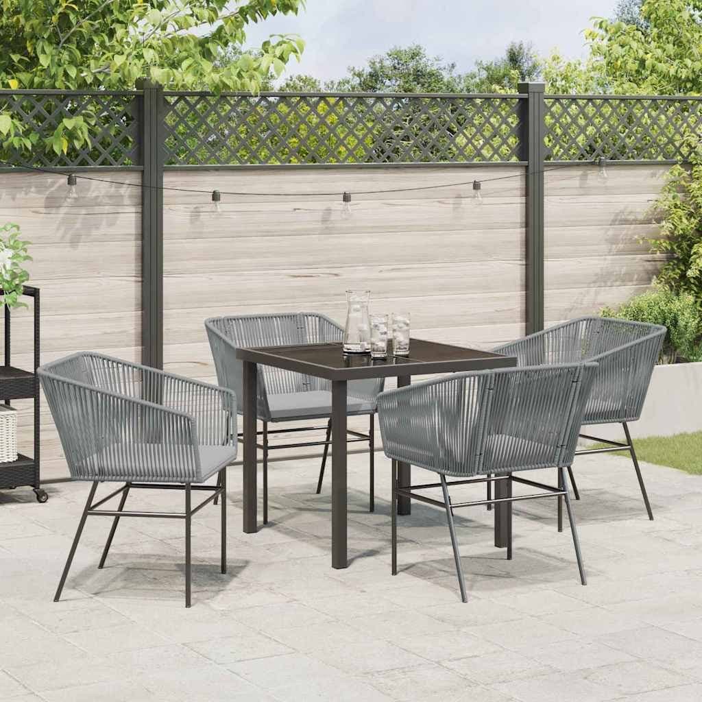5 Piece Garden Dining Set with Cushions