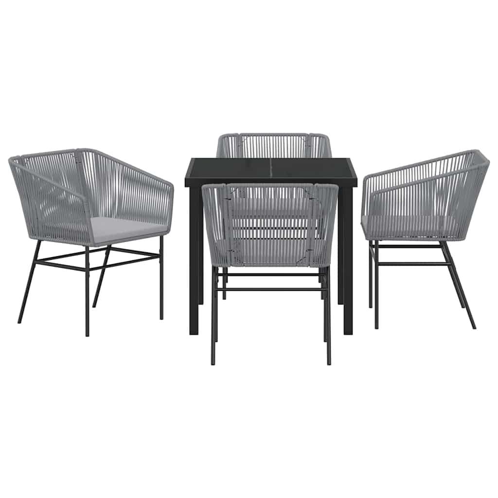 5 Piece Garden Dining Set with Cushions