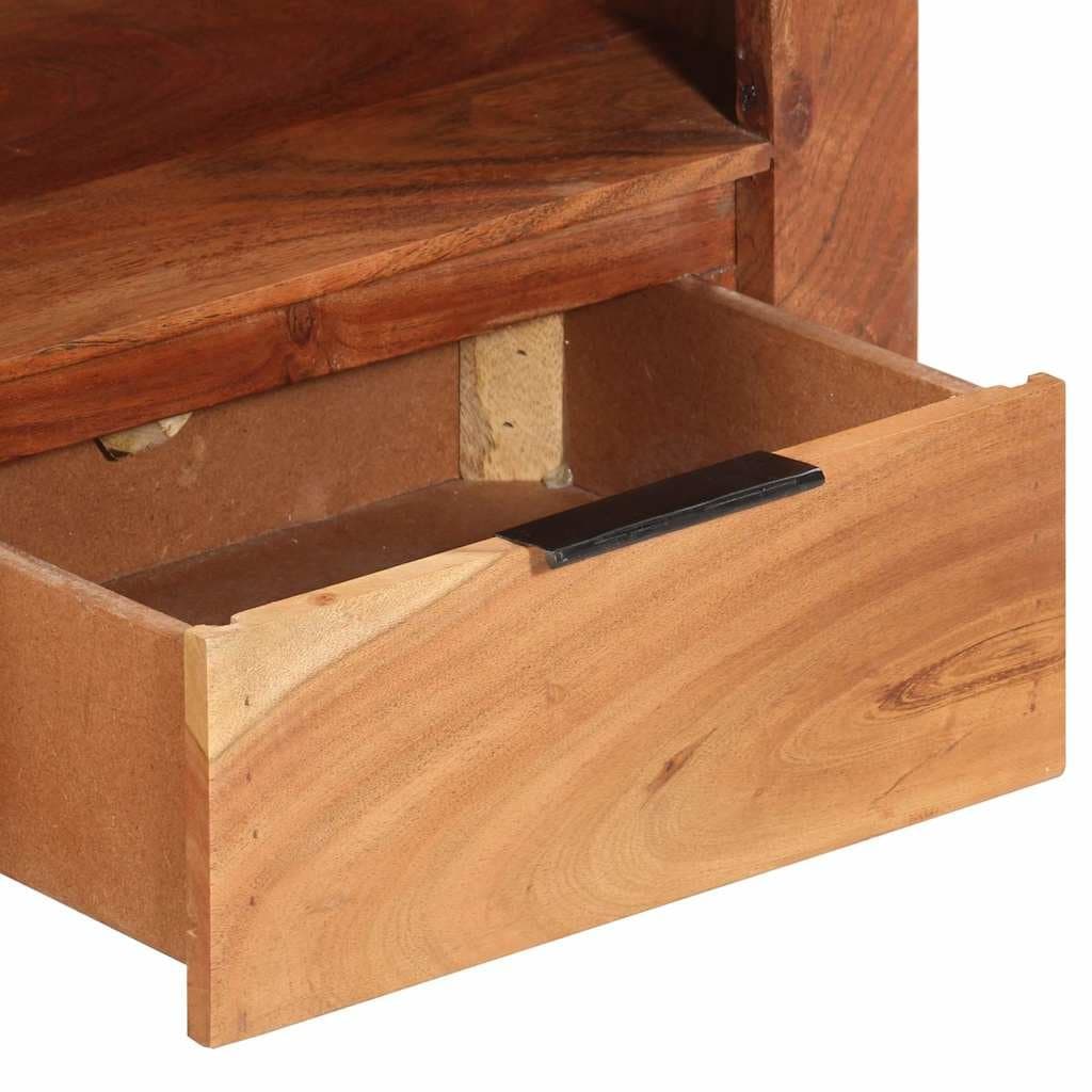 Solid Acacia Wood TV Cabinet 110x30x40 cm in Brown