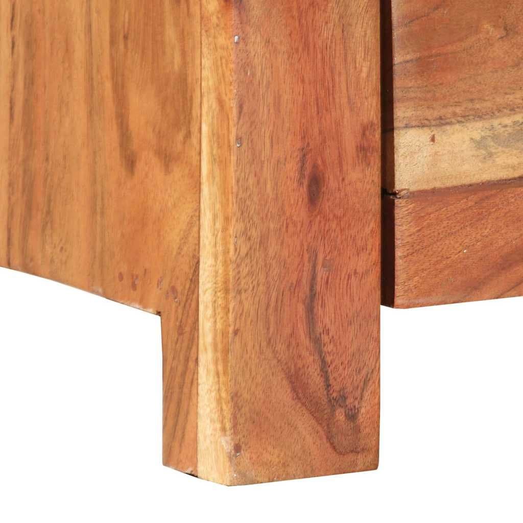 Solid Acacia Wood TV Cabinet 110x30x40 cm in Brown