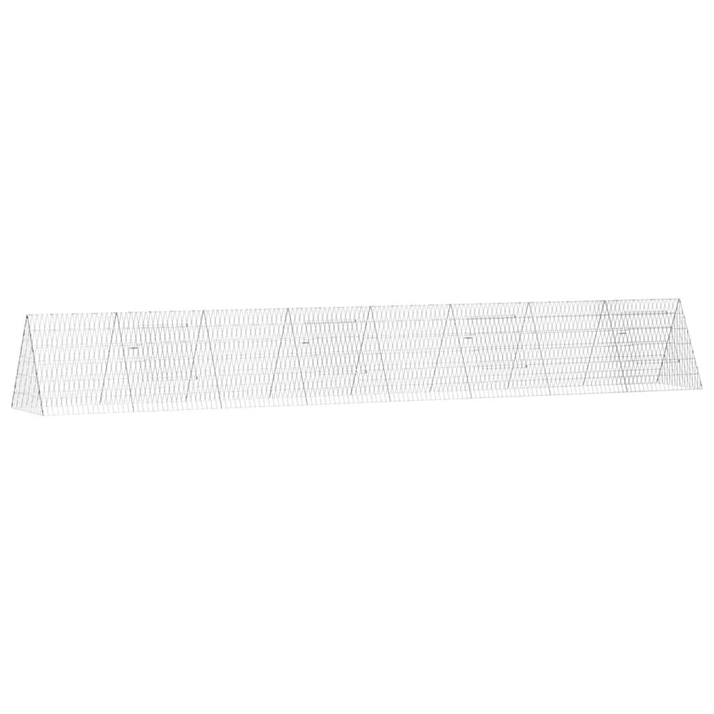 Galvanised Steel Chicken Cage for Outdoor Use 430 x 55 x 55 cm