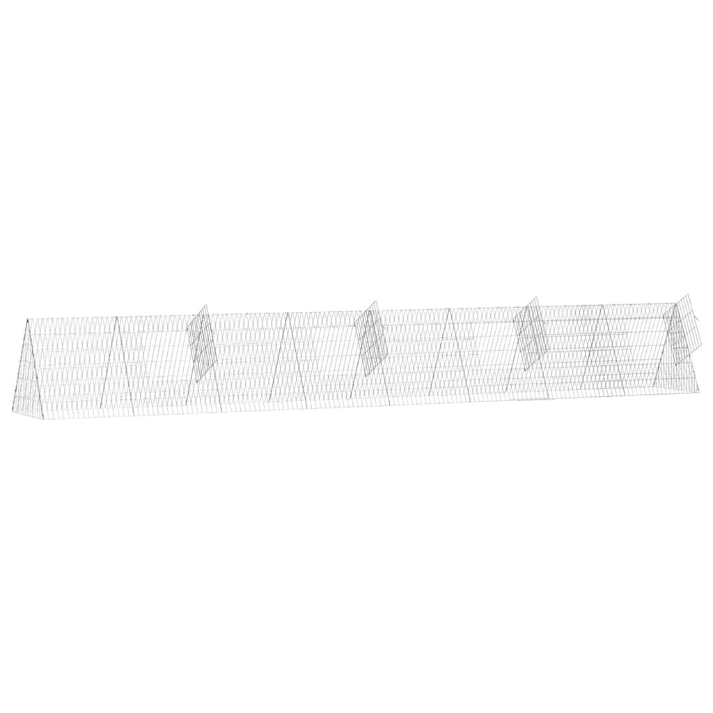 Galvanised Steel Chicken Cage for Outdoor Use 430 x 55 x 55 cm