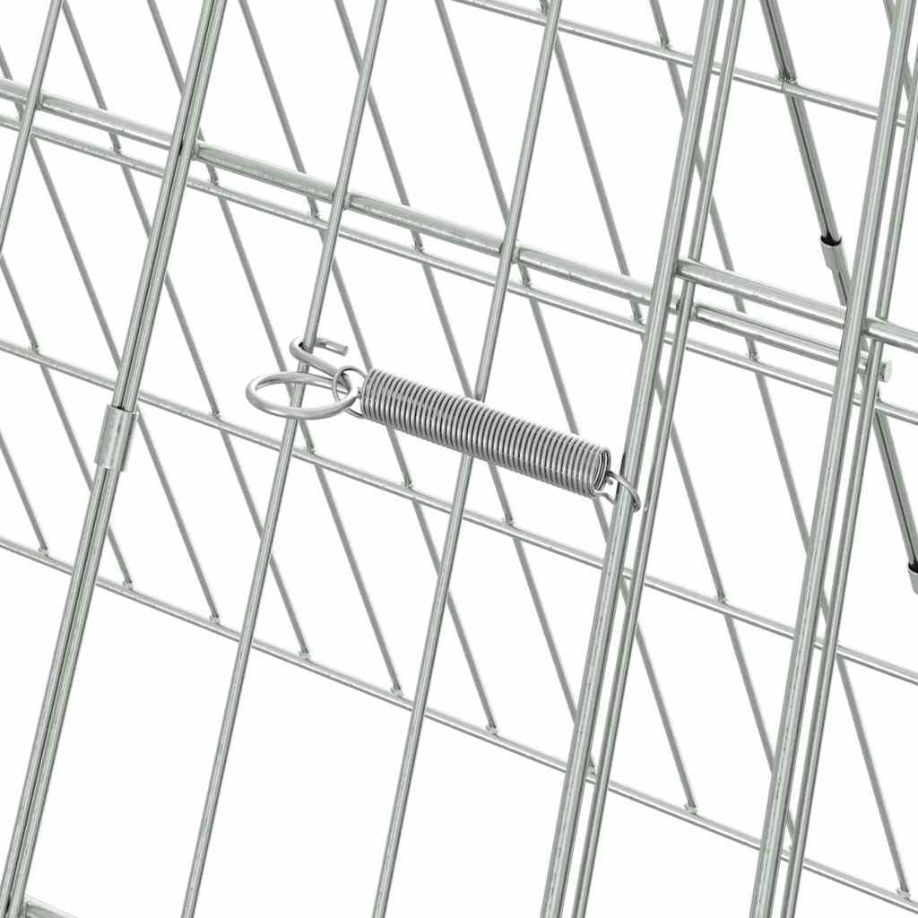 Galvanised Steel Chicken Cage for Outdoor Use 430 x 55 x 55 cm