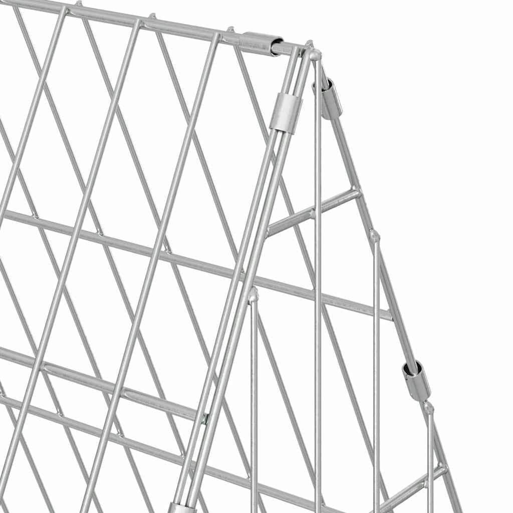 Galvanised Steel Chicken Cage for Outdoor Use 430 x 55 x 55 cm