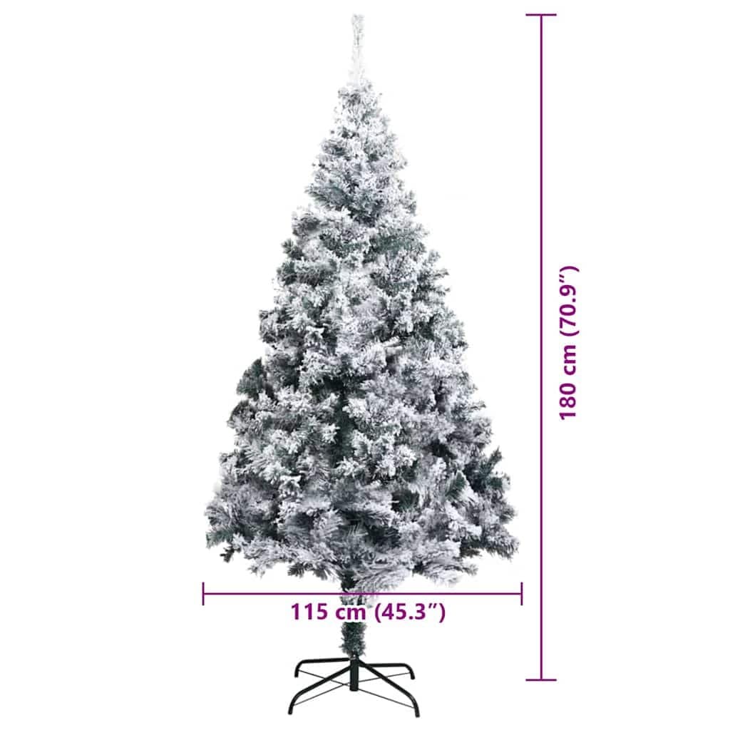 Artificial Christmas Tree White 180cm Cone Shape LED String Lights USB Powered